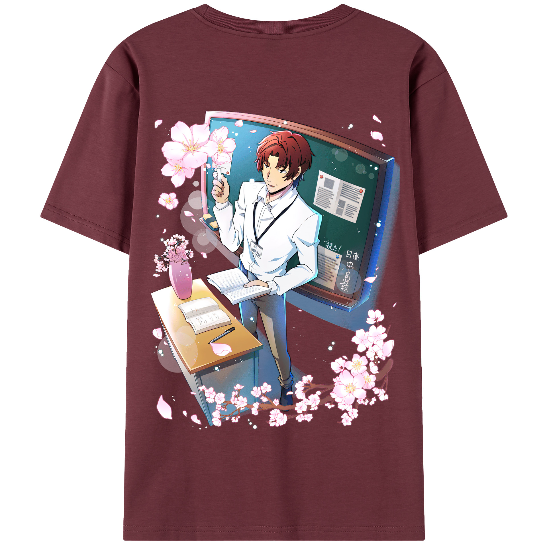 （画像用） 文豪ストレイドッグス Bungo Stray Dogs 綿100％半袖Tシャツ（背面プリント）